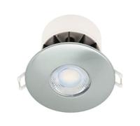 First Choice Lighting Set of 20 Fir Brushed Steel LED Bathroom Recessed Downlights in Silver First Choice Lighting Silver