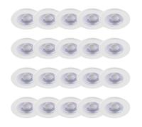 First Choice Lighting Set of 20 Matt White Fire Rated 6W LED 4000K Recessed Downlights First Choice Lighting White