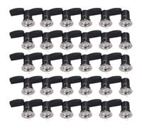 First Choice Lighting Set Of 30 Fire Rated Downlights - Brushed Chrome Fixed Gu10 Recessed