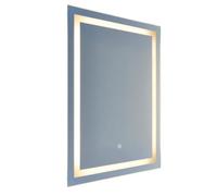 First Choice Lighting Stewart - Led Bathroom Mirror 80 X 60Cm Touch Operated