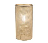 First Choice Lighting Troy - Gold Mesh 20Cm Table Lamp