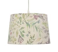First Choice Lighting Voyage - Floral Print 28cm Pendant or Lamp Shade in Green First Choice Lighting Green