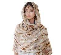 First Choose Cotton Linen Feeling Women Large Long Scarf Shawl Check Style Sunscreen Shawls Wraps Lightweight Pattern