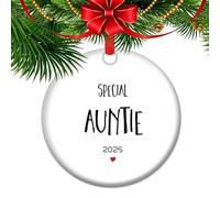 First Christmas As Auntie Ornament 2025,Auntie Pregnancy Announcement,Uncle Gift from Nephew, Niece