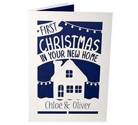 First Christmas in Your New Home Christmas Card - Personalised Christmas Card for Couples, Families, Individuals