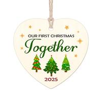 First Christmas Together Ornaments 2025 Wedding Gifts for Couples 1st Anniversary Present Marriage Gift Newlywed Gifts for Couples 1st Christmas Ornaments Keepsake