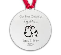 First Christmas Together Xmas Tree Bauble Gift for Girlfriend Boyfriend Decoration