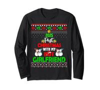 First Christmas with My Hot New Girlfriend 2025 Couple Xmas Long Sleeve T-Shirt