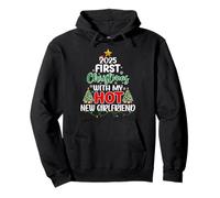 First Christmas With My Hot New Girlfriend Couple Xmas 2025 Pullover Hoodie