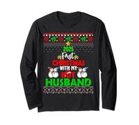First Christmas with My Hot New Husband 2025 Couple Married Long Sleeve T-Shirt