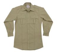 First Class 100% Polyester Long Sleeve Men's Uniform Shirt White, Tan, XXXXL