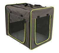 First Class Basic Crate - Size L: 79 x 53.5 x 66 cm (L x W x H) Grey/Green
