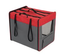 First Class Basic Crate - Size XL: 96.5 x 66 x 73.5 cm (L x W x H) Grey/Red