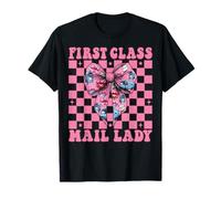 First Class Mail Lady Postal Worker Mail Carrier Girl Mom T-Shirt