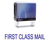 First Class Mail Self Inking Rubber Stamp Custom Colop Office Stationary P20 Mini Stamper