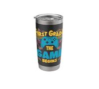 First Class The Game Begins First Day of School, Boy Stainless Steel Insulated Tumbler