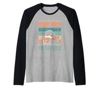 First Coffee Then Antarctica Continent Retro Antarctica Raglan Baseball Tee