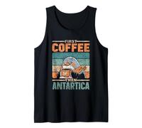 First Coffee Then Antarctica Continent Retro Antarctica Tank Top