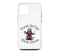 First Coffee Then Chaos Funny Possum Coffee Lover, Case for iPhone 12/12 Pro