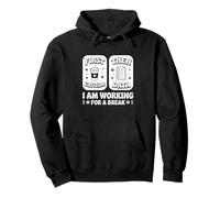First Coffee Then Data Funny Teacher Taking a Break Pullover Hoodie