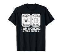 First Coffee Then Data Funny Teacher Taking a Break T-Shirt