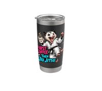 First Coffee Then Jiu Jitsu - Coffee and Jiu Jitsu Stainless Steel Insulated Tumbler