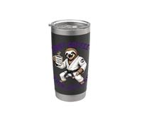 First Coffee Then Jiu Jitsu - Funny Sloth Jiu Jitsu Stainless Steel Insulated Tumbler