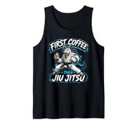 First Coffee Then Jiu Jitsu - Funny Unicorn Jiu Jitsu Tank Top