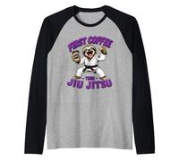 First Coffee Then Jiu Jitsu - Sloth Jiu Jitsu Raglan Baseball Tee