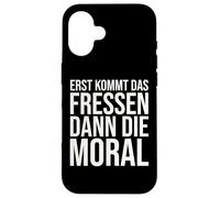 First Comes The Food Then The Moral Bertolt Brecht Case for iPhone 16