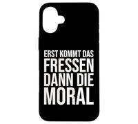 First Comes The Food Then The Moral Bertolt Brecht Case for iPhone 16 Plus