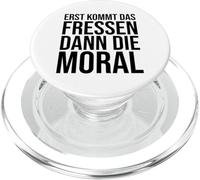 First Comes The Food Then The Moral Bertolt Brecht PopSockets PopGrip for MagSafe