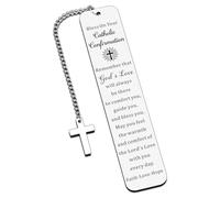 First Communion and Confirmation Gifts for Teens - Religious Bible Bookmark for Boys and Girls - Catholic Easter Basket Stuffers
