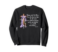 First Communion Bible Verse Bread of Life John 6:35 Sweatshirt
