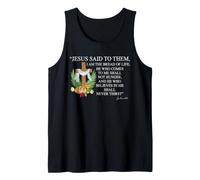 First Communion Bible Verse Bread of Life John 6:35 Tank Top