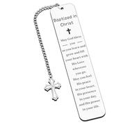 First Communion Bookmark Baptism Gifts for Boys and Girls - Christian Bible Study Reading for Catholic Teen Confirmation Easter Basket Stuffers for Women Men