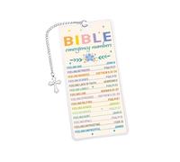First Communion Gift Baptism Gift Bible Emergency Numbers Bookmark Christian First Communion Confirmation Gift Bible Accessories Religious Catholic Bookmark for Women
