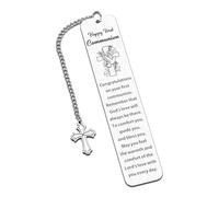 First Communion Gifts for Girls Boys Bookmark Confirmation Gifts 1st Holy Communion Gifts Christian Religious Bible Verse Gifts for Goddaughter Godson Easter Basket Stuffers