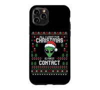 First Contact Alien UFO Christmas Ugly Xmas Sweater Case for iPhone 11 Pro