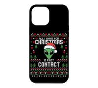First Contact Alien UFO Christmas Ugly Xmas Sweater Case for iPhone 12 Pro Max