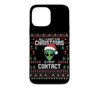 First Contact Alien UFO Christmas Ugly Xmas Sweater Case for iPhone 13 Pro Max