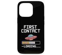 First Contact Loading Funny UFO Alien Design Case for iPhone 13 Pro