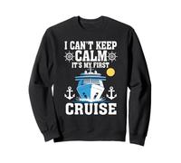 First Cruise Excitement Funny Vacation Humor Sweatshirt
