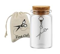 First Curl Baby Teeth Keepsake Box First Haircut Keepsake Holder for Boys and Girls Glass Bottle Glass Bottle(Lanugo Bottle)