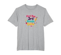 First Day 3rd Grade Cutie T-Shirt, Men's Big and Tall, Heather Grey, 6X Tall
