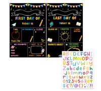 First Day and Last Day of School Board, Double Sided with Stickers