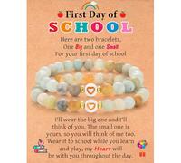 First Day at School Back to School Gifts, Beads Bracelets Gifts for Girls | Meaningful Presents for Daughter Granddaughter Niece Starting School