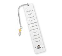 First Day at School Gift for Starting School Gift 1st Day at School Gifts Starting Secondary School Gifts Son School Gift for Boys Daughter School Gifts for Girls Book Lover Gift Bookmark
