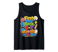 First Day Back 6 7 Goals On My Mind School Motivation Tank Top