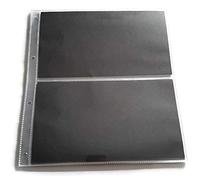 First Day Cover Album Double Pages with Black Inserts (Pack of 100)
